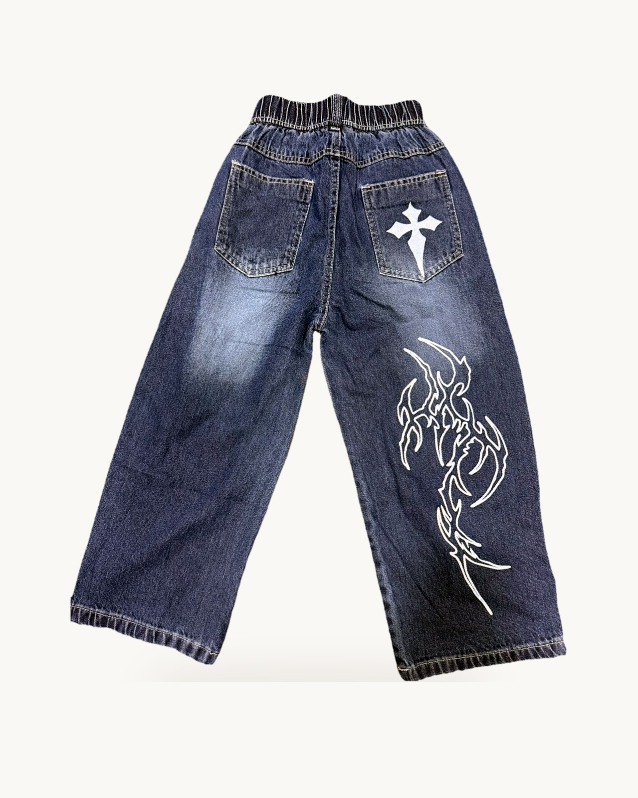 Denim Lace Pants